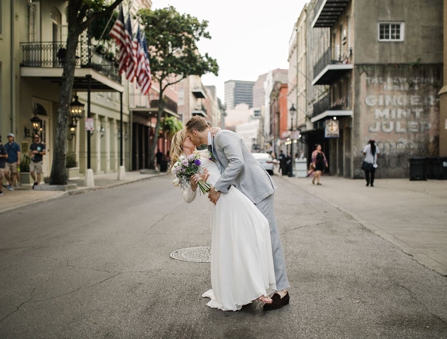 people getting married in the street