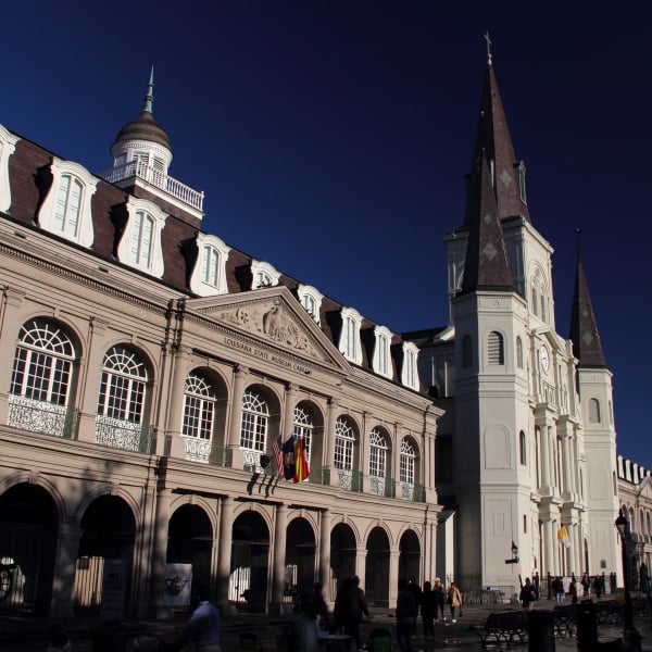 Historic Buildings in Jackson Square, French Quarter, New Orleans